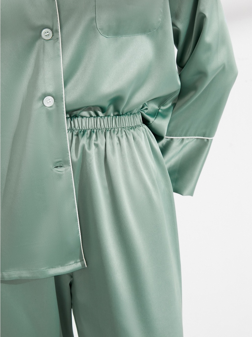 Silky Sage Green Women's Pajama Set - Brand: